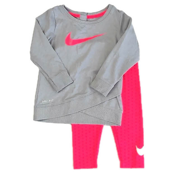 Nike Other - Nike Girls Gray | Pink Apparel Sets size: 12 Months